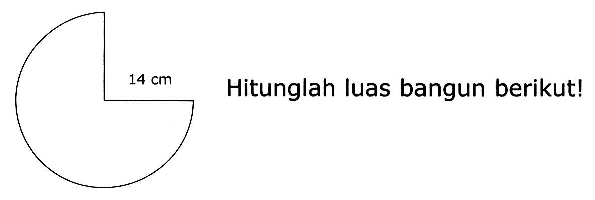 Hitunglah luas bangun berikut!