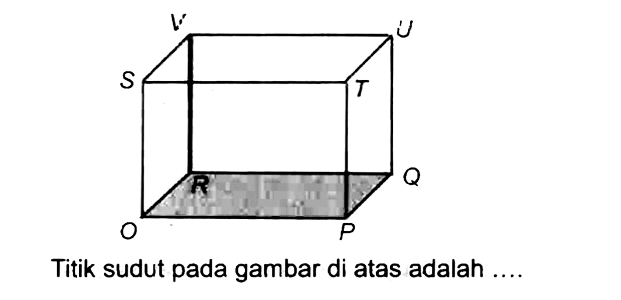 Titik sudut pada gambar di atas adalah ....