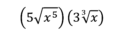 (5 akar(x^(5)))(3 akar pangkat 3 dari (x))