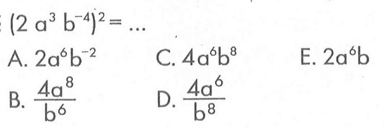 (a^3b^-4)^2=